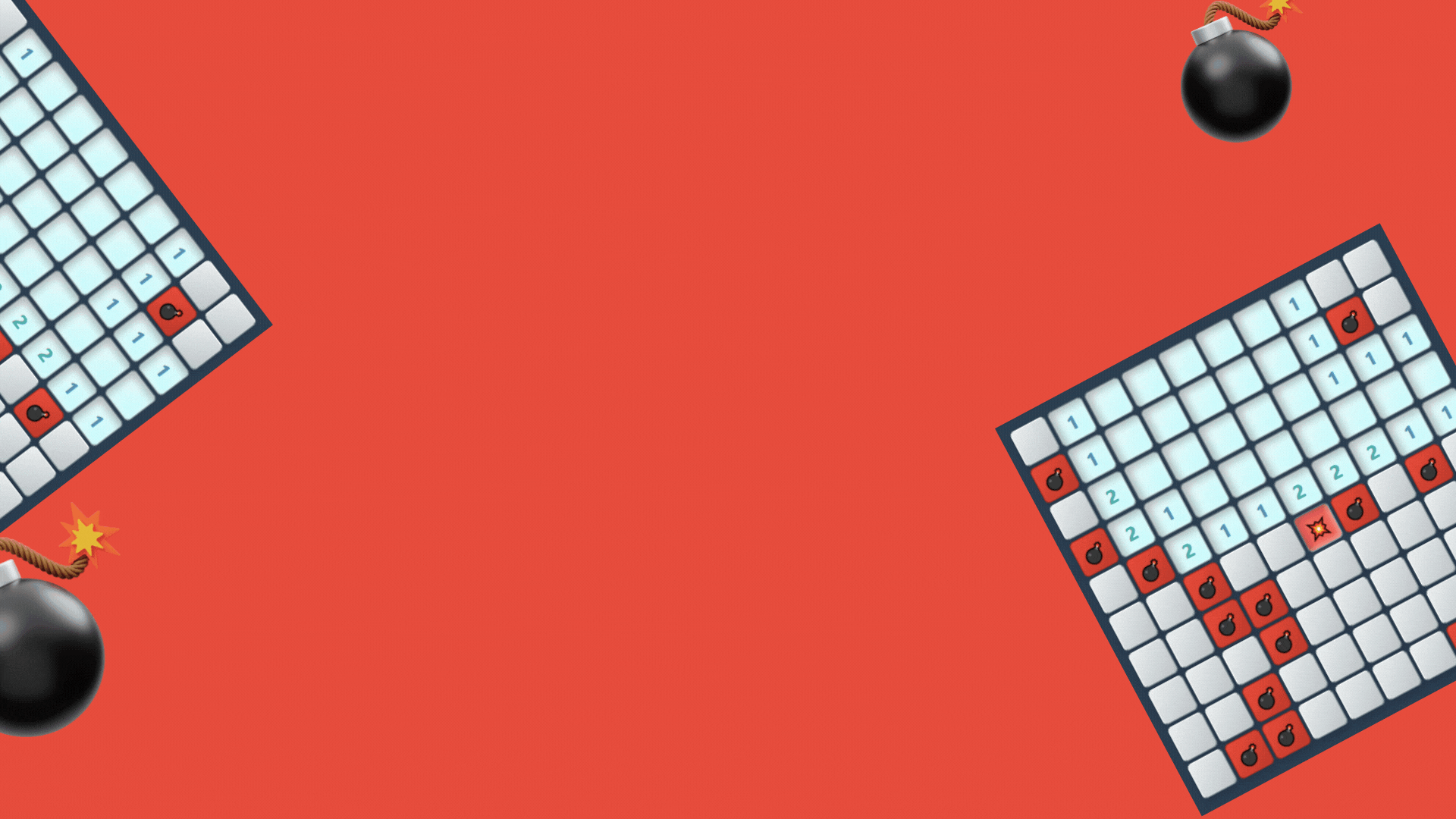 Minefield Escape Strategy Game - Navigate safely through hidden mines