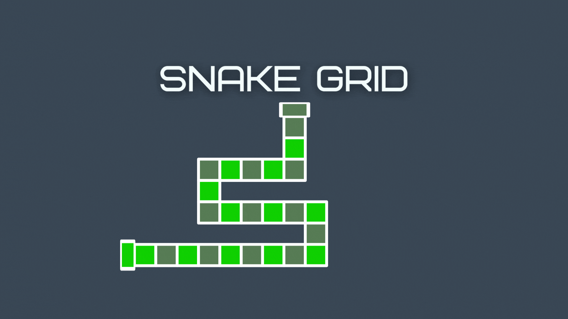 Snake Grid Arcade Game - Navigate snake to eat food and grow longer